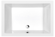 Polysan DEEP hlboká sprchová vanička s konštrukciou, obdĺžnik 110x75x26cm, biela