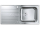 Grohe Drezy - Drez K500 s automatickým odtokom, 1000x500 mm, kefovaná nerezová 31563SD1