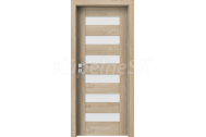 PORTA Doors Set BEZFALCOVÉ dvere KONCEPT C6, sklo Matné, 3D fólia Dub Klasický  +zárubňa