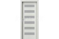 PORTA Doors Set BEZFALCOVÉ dvere KONCEPT C6, sklo Matné, 3D fólia Wenge White + zárubňa