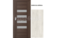 PORTA Doors Set BEZFALCOVÉ dvere KONCEPT H4, sklo Matné, 3D fólia Borovica Nórska +zárubňa