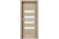 PORTA Doors Set BEZFALCOVÉ dvere KONCEPT H4, sklo Matné, 3D fólia Dub Klasický + zárubňa