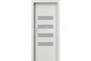 PORTA Doors Set BEZFALCOVÉ dvere KONCEPT H4, sklo Matné, 3D fólia Wenge White + zárubňa