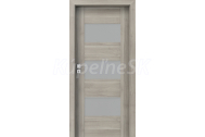PORTA Doors Set BEZFALCOVÉ dvere KONCEPT K3, sklo Matné, 3D fólia Agát Strieborný +zárubňa
