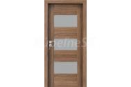 PORTA Doors Set BEZFALCOVÉ dvere KONCEPT K3, sklo Matné, 3D fólia Dub Kalifornia + zárubňa