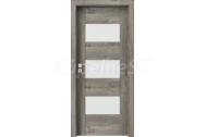 PORTA Doors Set BEZFALCOVÉ dvere KONCEPT K3, sklo Matné, 3D fólia Dub Sibírsky + zárubňa