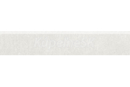 Rako DSAPS740 REBEL dlažba-sokel,bielošedá, 45x8,5x0,8cm,matná,mrazuvzdorná,1.tr