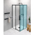 Polysan ALTIS LINE BLACK sprchové posuvné dvere 780-800x2000 mm pre rohový kút sklo Číre