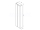 Ravak BALANCE SB bočná vysoká skrinka 40x160x17,5cm, biela/biela+Cleaner