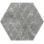 Paradyz MARVELSTONE LIGHT GREY HEKSAGON GRES SZKL. MAT. 19,8X17,1