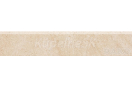 Rako KAAMOS DSAPS586 dlažba-sokel matný 44,5x8,5x0,8 cm,béžová, rektif,mrazuvzd,1.tr.