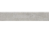 Rako KAAMOS DSAPS587 dlažba-sokel matný 44,5x8,5x0,8 cm,šedá, rektif,mrazuvzd,1.tr.