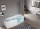 Santech Iris Comby 2 Rohová vaňová zástena 84x150x70 Pravá, rám chróm, sklo číre