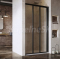 Ravak ASDP3-80 Sprchové dvere posuvné trojdielne 80x198 cm, black, grape + Cleaner