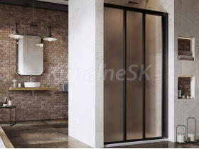 Ravak ASDP3-90 Sprchové dvere posuvné trojdielne 90x198 cm, black, grape