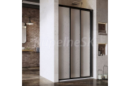 Ravak ASDP3-110 Sprchové dvere posuvné trojdielne 110x198 cm, black, pearl + Cleaner