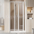 Ravak SDZ3-90 zalamovacie sprchové dvere 90x195 cm, white, Transparent + Cleaner