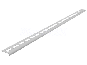 Sapho Nerezová lišta pre vyspádovanie, Pravá, výška 12 mm, dĺžka 1000 mm