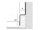 Glass Profile GPS4/DX/12 spádový profil pravý nerez satin 200cm, 12,5mm na podlahu k stene
