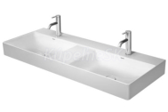 Duravit DURA SQUARE dvojumývadlo nábytkové 120x47, 1 otv.pre bat, Biela 2353120041