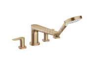 Hansgrohe 71748140 TALIS E 4-otvorová vaňová batéria, kefovaný bronz
