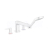 Hansgrohe 71748700 TALIS E 4-otvorová vaňová batéria, matná biela