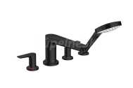 Hansgrohe 71748670 TALIS E 4-otvorová vaňová batéria, matná čierna