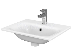 Cersanit MODUO Umývadlo nábytkové 50X40 BOX s prepadom, otvor pre bat, Biela K116-042 K116