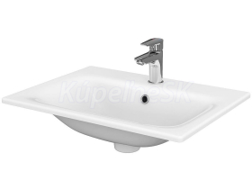Cersanit MODUO Umývadlo nábytkové 60X45 BOX s prepadom, otvor pre bat, Biela K116-043