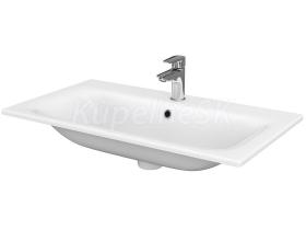 Cersanit MODUO Umývadlo nízke nábytkové 80X45 BOX s prepadom,otvor pre bat, Biela K116-044