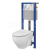 Cersanit AQUA 22 Podomietkový SET +WC závesné MODUO+sed. Slim duro SC+tlačítko chr.lesk