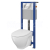 Cersanit AQUA 22 Podomietkový SET +WC závesné MODUO+sed.Slim SC+tlačítko chr.lesk S701-311