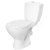 Cersanit KASKADA WC-kombi zadný odpad, prívod vody z boku, 3/6l, Biela + sed.PP K100-206