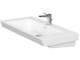 Cersanit MILLE 100 Umývadlo nábytkové 101X48cm s prepadom, otvor pre bat, Biela K11-2324