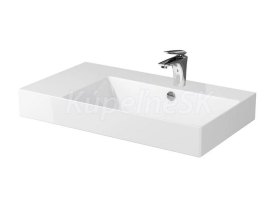 Cersanit INVERTO 80 Umývadlo nábytkové 80,5x45,5cm,prepad,otvor pre bat,Biela Ľavé K671-01