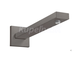 Hansgrohe 27694340 Rainifinity Sprchové rameno 389 mm, hranaté, kartáčovaný čierny chróm