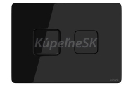 Cersanit ACCENTO Tlačítko pre podomietkový systém, Čierne sklo S97-058