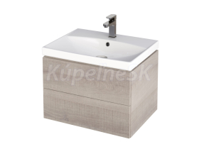 Cersanit CITY Skrinka umývadlová závesná 60x43x45, Sivý Dub S584-004