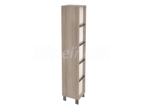 Cersanit CITY skrinka vysoká 35x180x30 prídavná, Sivý Dub S584-001