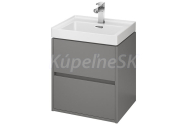 Cersanit SET B108 CREA skrinka + CREA 50 umývadlo, Šedá Matná S801-282