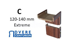 CENTURION obložková nastaviteľná zárubňa S8, pre hrúbku steny C 120-140 mm, Extreme