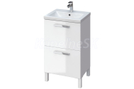 Cersanit SET B18 MELAR skrinka + umývadlo COMO 50, Biela lesk S801-272