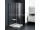Ravak SMARTLINE SMSKK4 štvrťkruh sprchový kút 90x90x190 cm,R50, Bright alu,Transp +vešiak