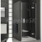 Ravak SMARTLINE SMSD2-90 B-R, 2-dielne sprchové dvere do niky, Bright alu,Transp + vešiak