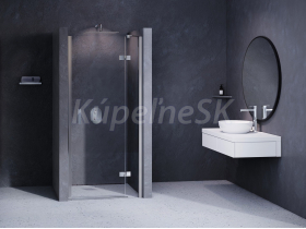 Ravak SMARTLINE SMSD2-90 B-R, 2-dielne sprchové dvere do niky, Bright alu,Transp