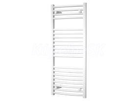 Mereo Vykurovací rebrík, oblý, 450x1330 mm, biely