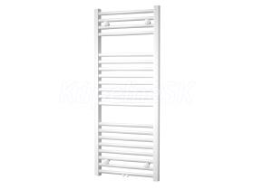 Mereo Vykurovací rebrík, rovný, 450x1850 mm, biely, stredové pripojenie