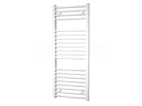 Mereo Vykurovací rebrík, rovný, 600x1850 mm, biely, stredové pripojenie
