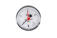Klum Tlakomer 63 mm, 0 - 4bar, zadný vývod 1/4
