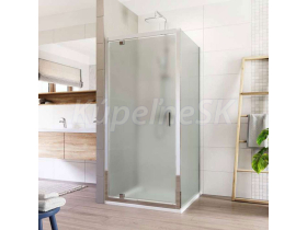 Mereo Sprchový kút, Lima, štvorec, 90 cm, chróm ALU, sklo Point, dvere pivotové